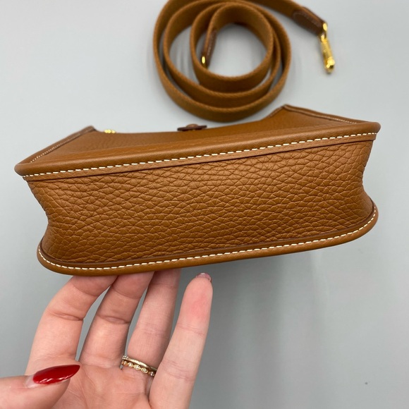 🔥HERMES🔥Taurillon Maurice Evelyn tpm crossbody gold - Picture 6 of 14